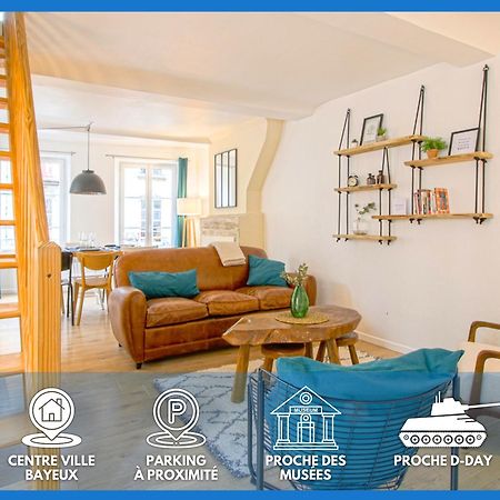 Freedom Grand Triplex Lumineux Decoration Contemporaine - Plein Centre Historique Bayeux - Parking Gratuit A Proximite Proche Commerces Restaurants - Plages Du Debarquement Exterior photo