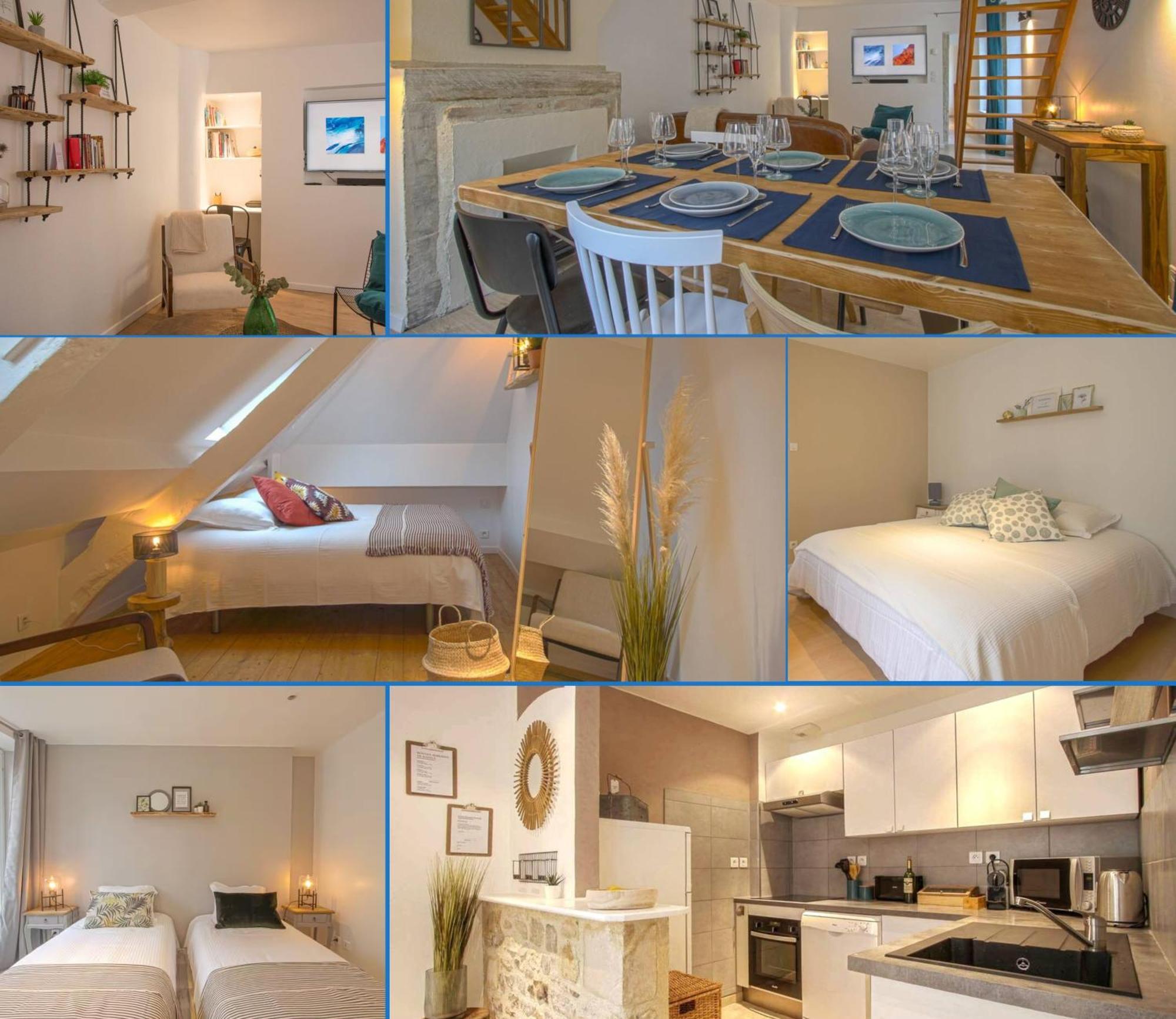 Freedom Grand Triplex Lumineux Decoration Contemporaine - Plein Centre Historique Bayeux - Parking Gratuit A Proximite Proche Commerces Restaurants - Plages Du Debarquement Exterior photo